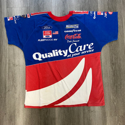 Vintage 90s Nascar Dale Jarret AOP T Shirt