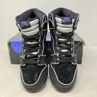 Nike SB Dunk High Black Purple Box