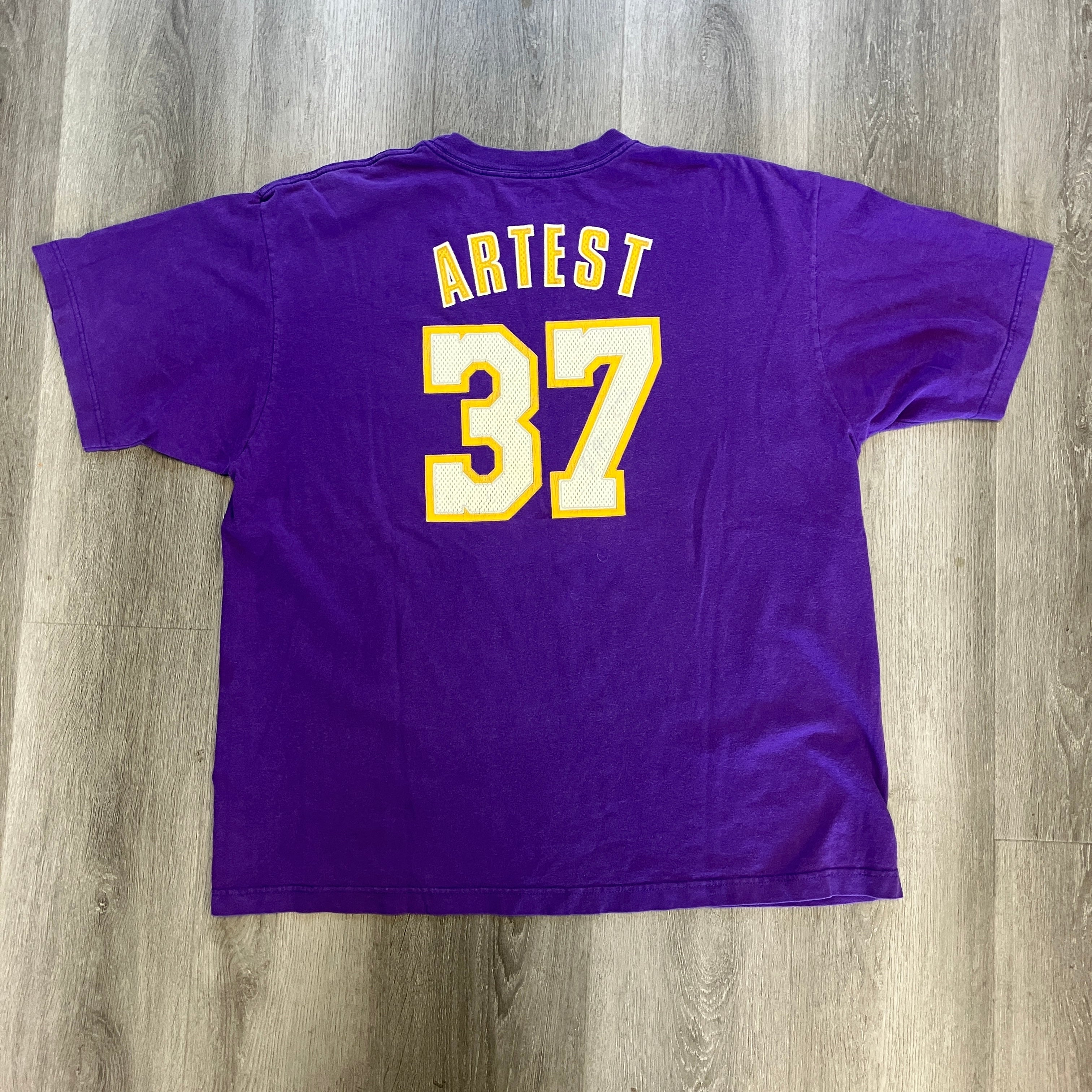Vintage Lakers Ron Artest Adidas T Shirt