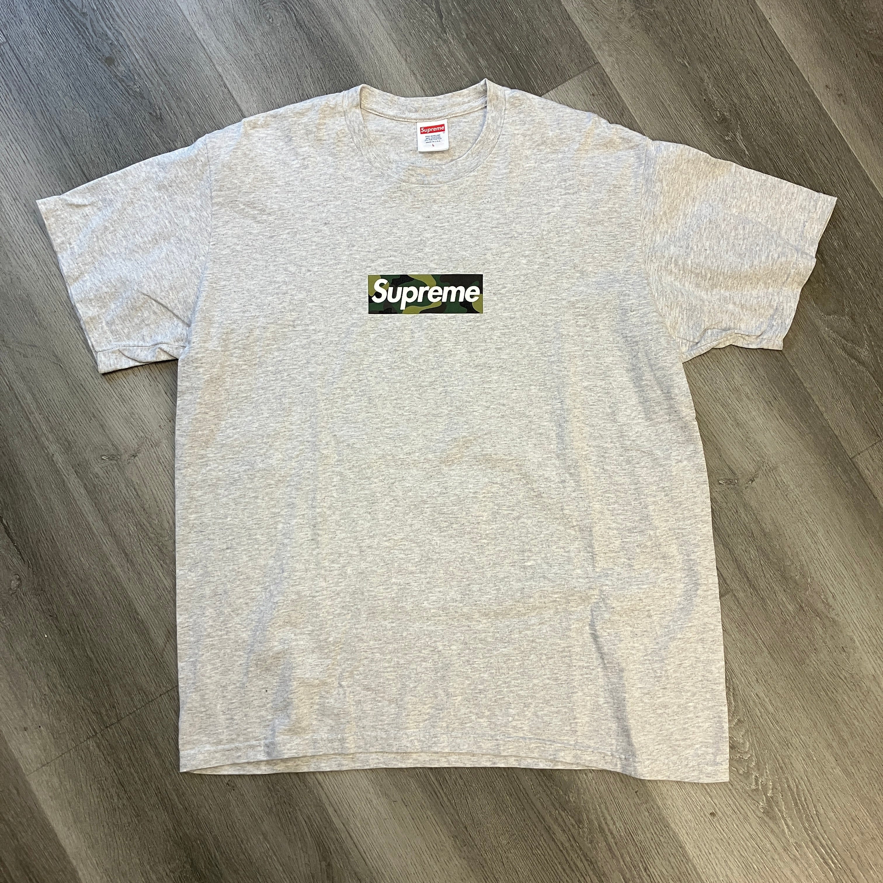 Supreme Box Logo Tee (FW23) Ash Grey