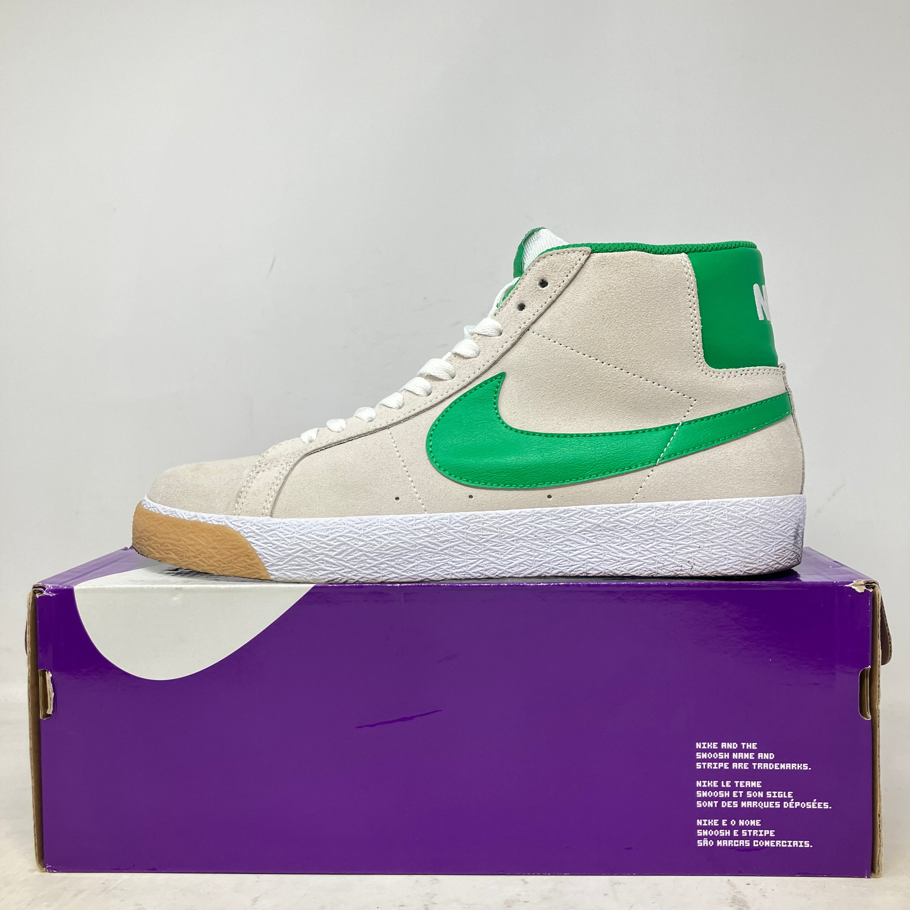 Nike SB Zoom Blazer Mid Summit White Lucky Green