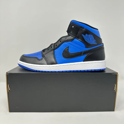Jordan 1 Mid Black Royal Blue