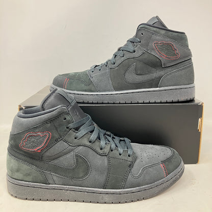Jordan 1 Mid SE Craft Dark Smoke Red