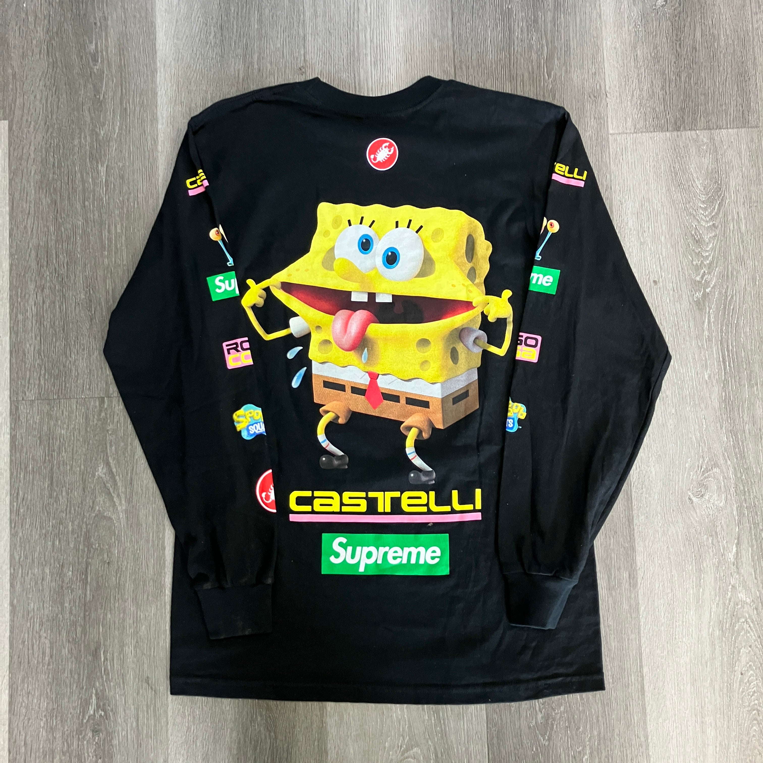 Supreme SpongeBob/Castelli Racing L/S Tee Black