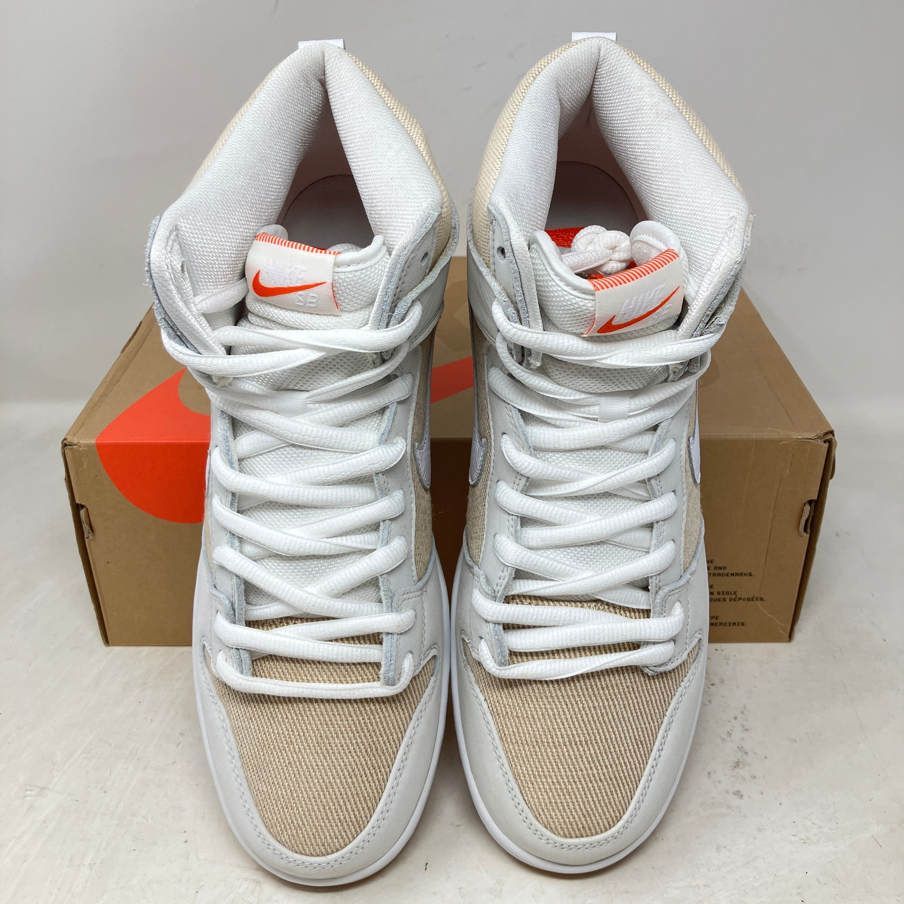 Nike SB Dunk High Pro ISO Orange Label Unbleached Natural