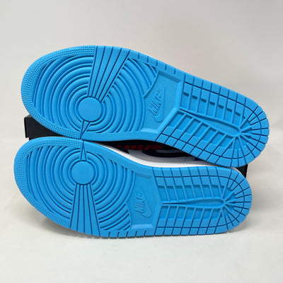 Jordan 1 Retro Low OG Black Dark Powder Blue (GS)