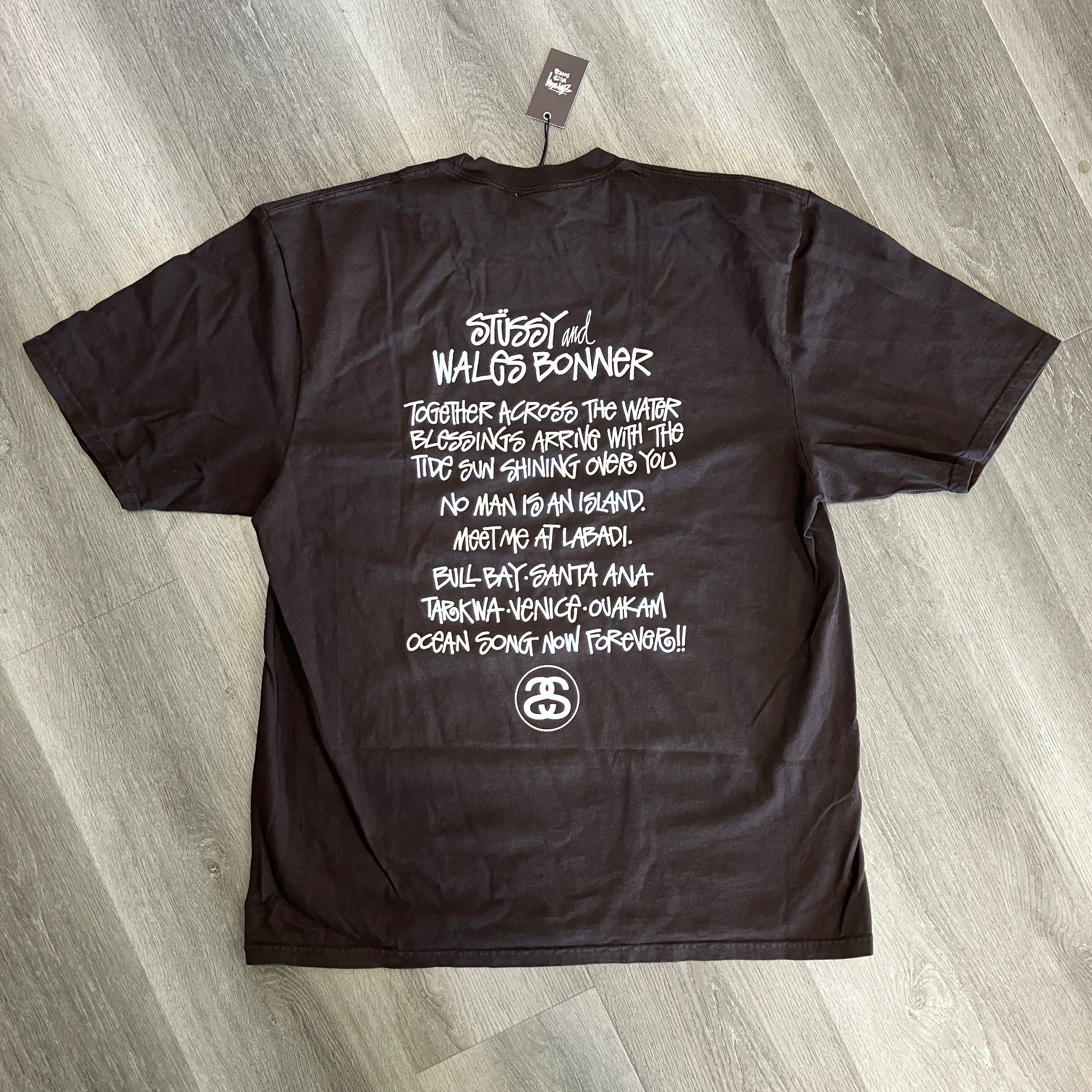 Stussy x Wales Bonner Ocean Song Tee Brown