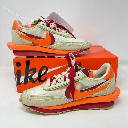 Nike LD Waffle sacai CLOT Kiss of Death Net Orange Blaze