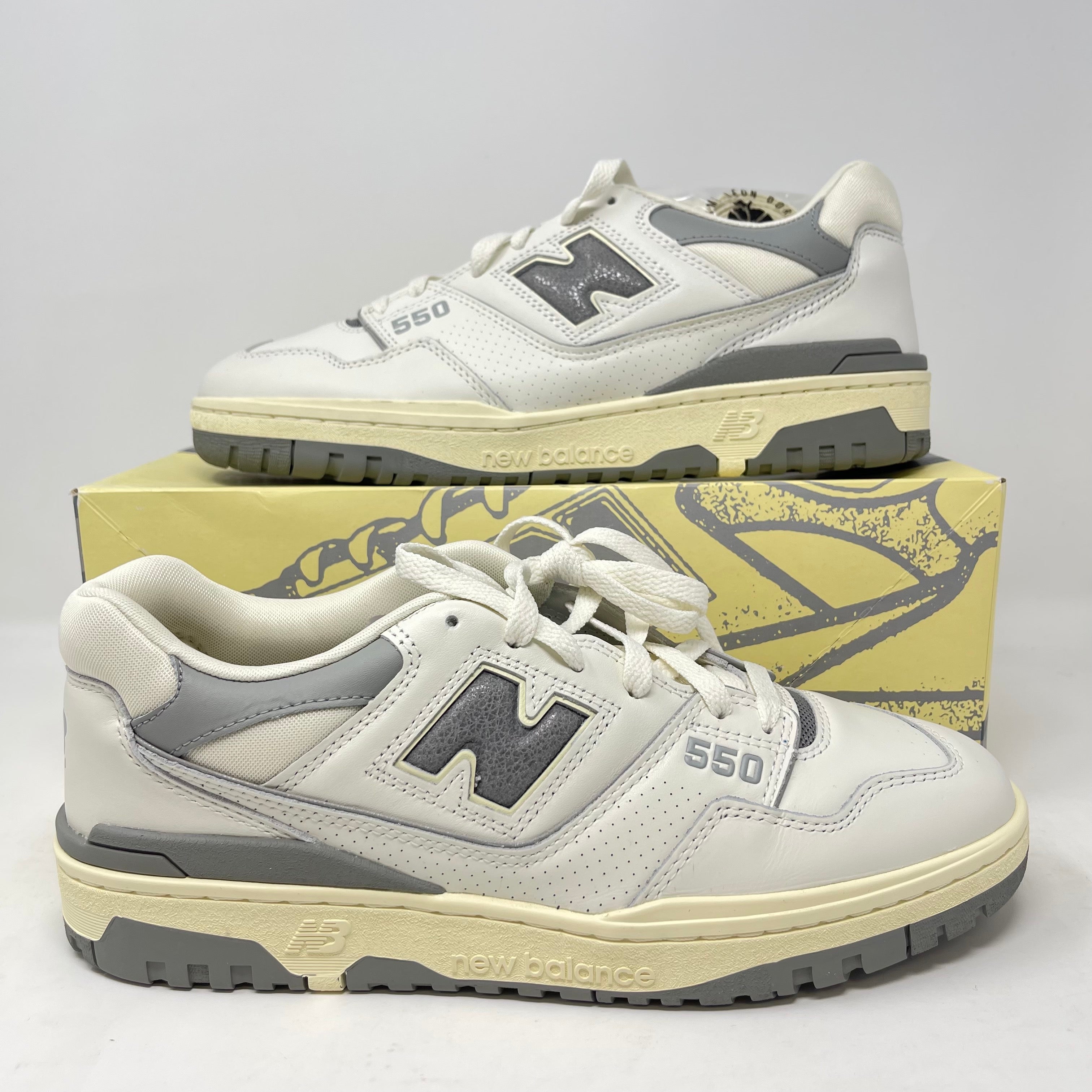 New Balance 550 Aime Leon Dore White Grey