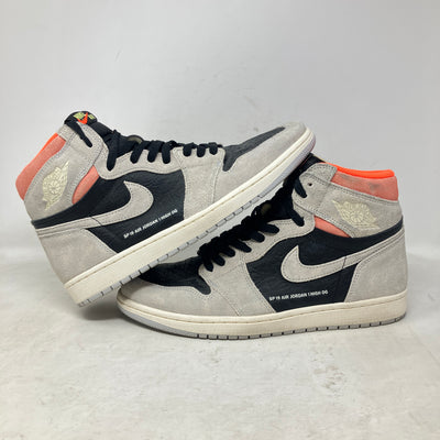 Jordan 1 Retro High Neutral Grey Hyper Crimson