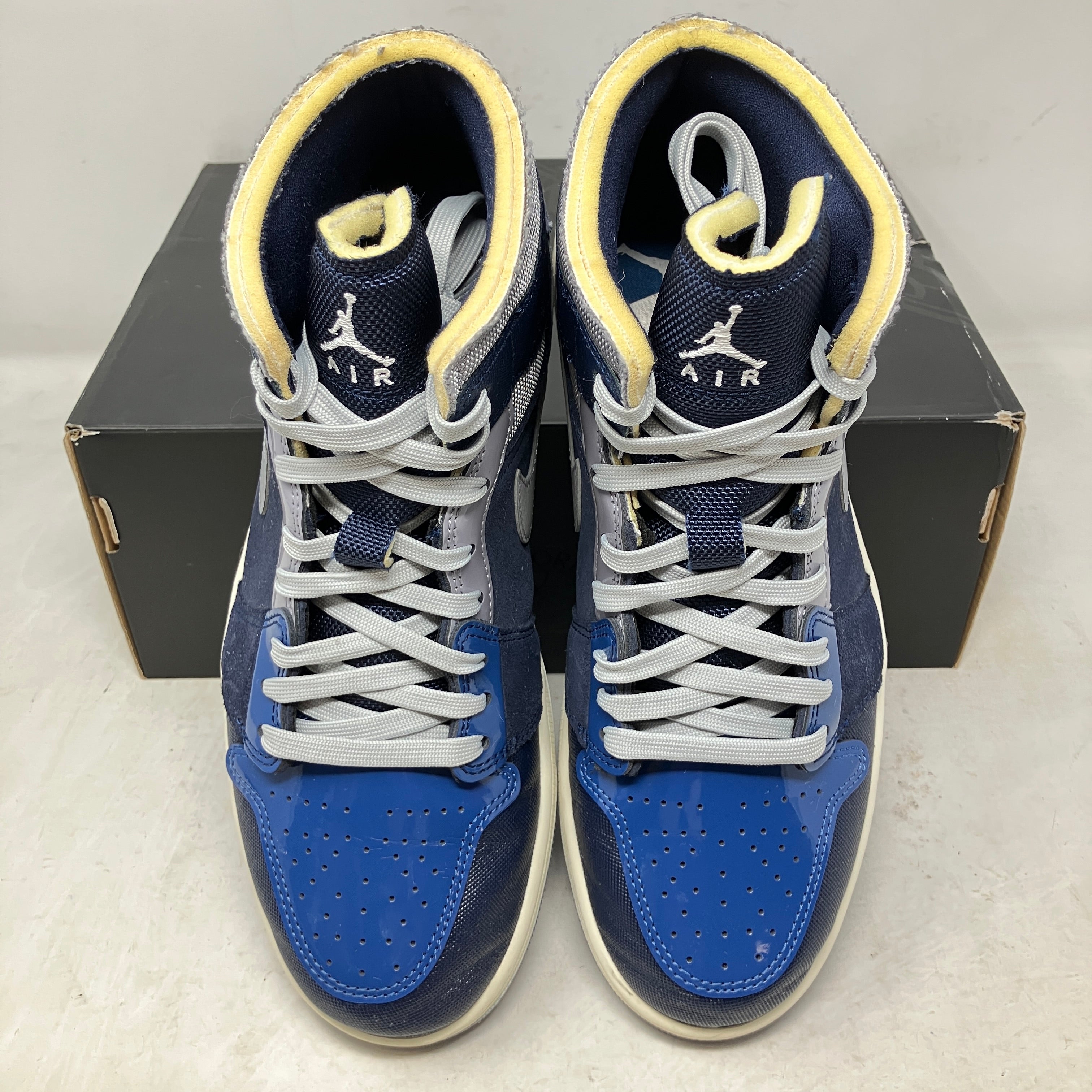 Jordan 1 Mid SE Craft Obsidian French Blue Ashen Slate White