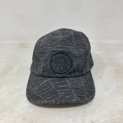 Supreme Stone Island Reactive Ice Camo Ripstop Camp Cap Black