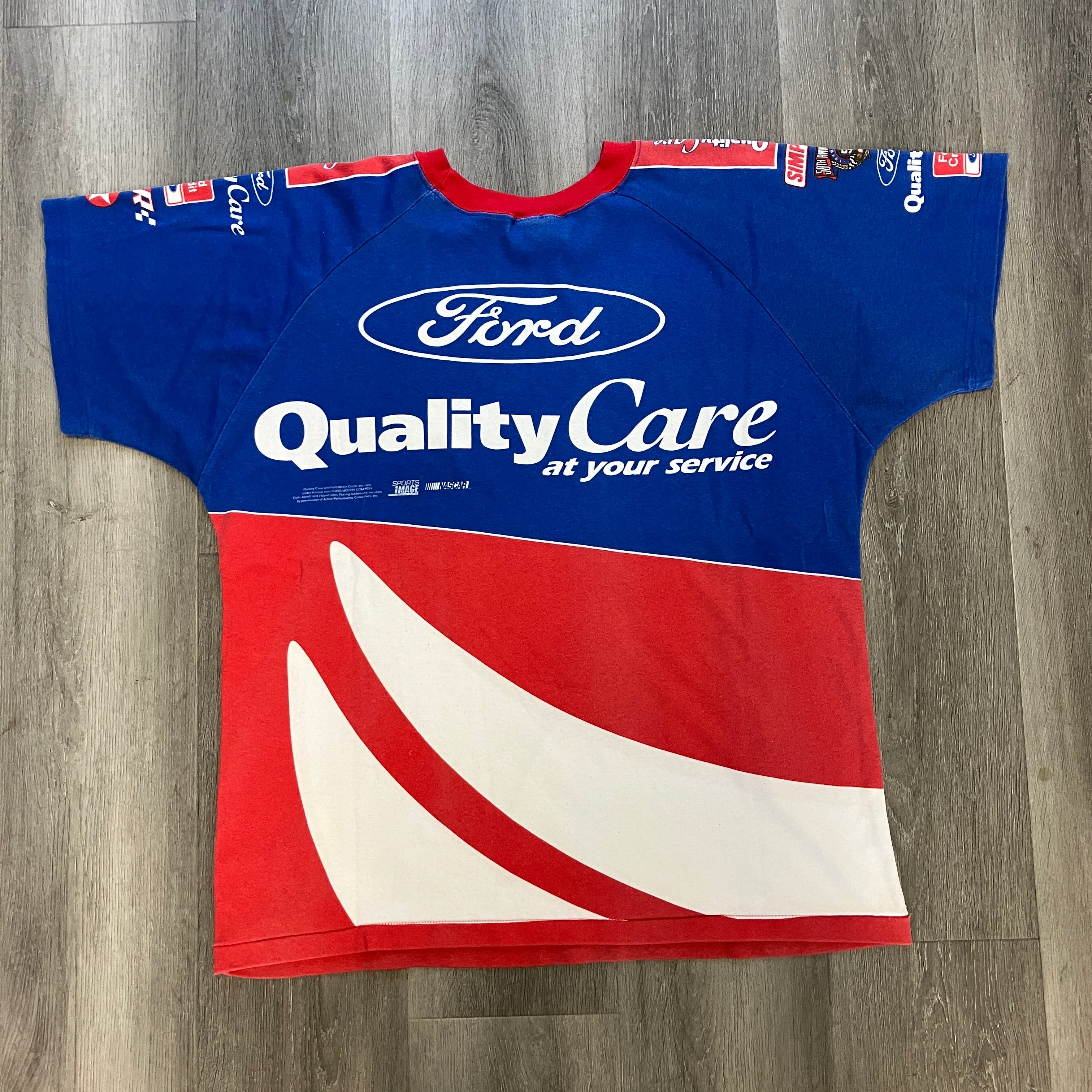 Vintage 90s Nascar Dale Jarret AOP T Shirt