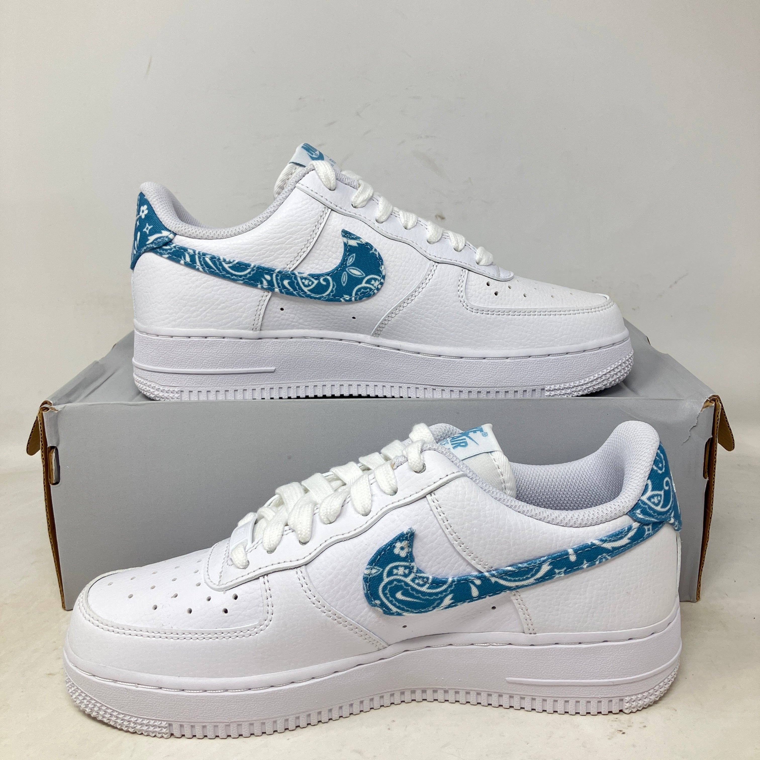 Nike Air Force 1 Low '07 Essential White Worn Blue Paisley (Women's)