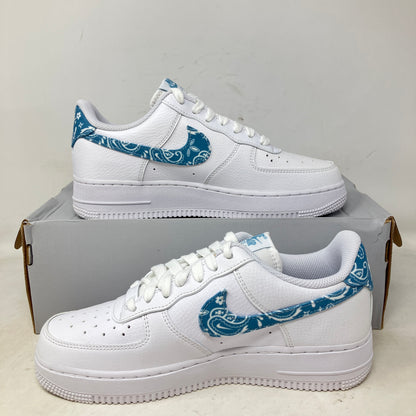 Nike Air Force 1 Low '07 Essential White Worn Blue Paisley (Women's)