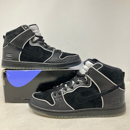 Nike SB Dunk High Black Purple Box