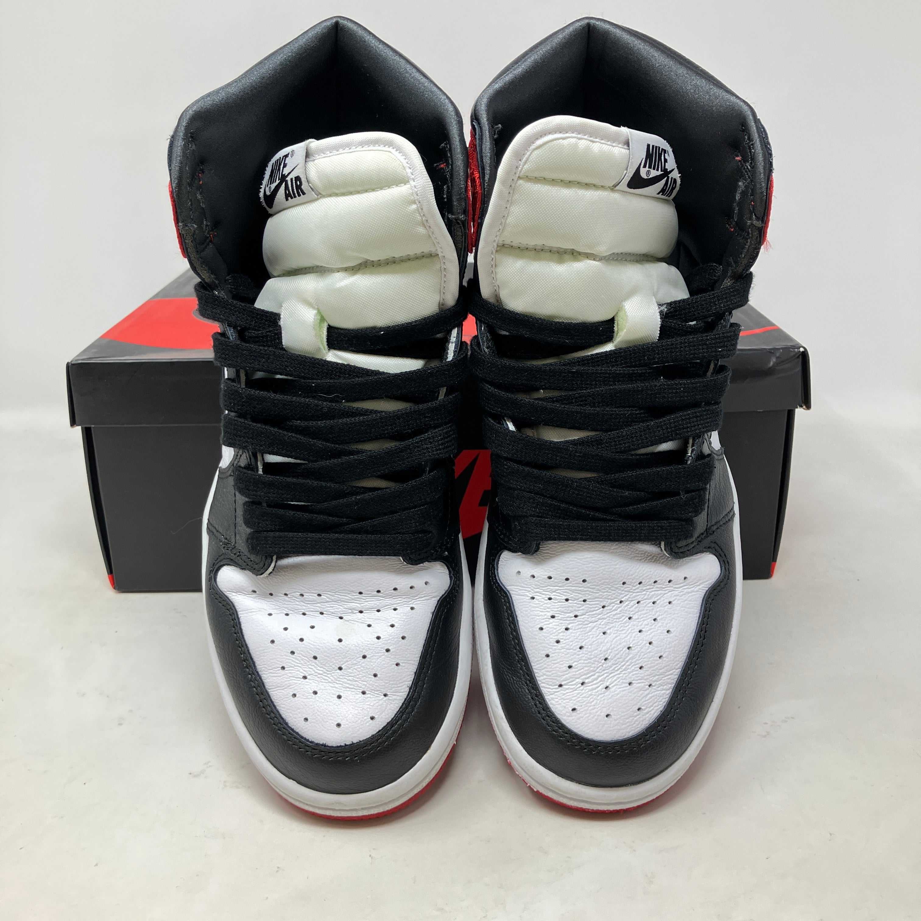 Jordan 1 Retro High Satin Black Toe (Women's)
