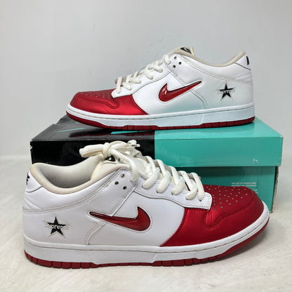 Nike SB Dunk Low Supreme Jewel Swoosh Red