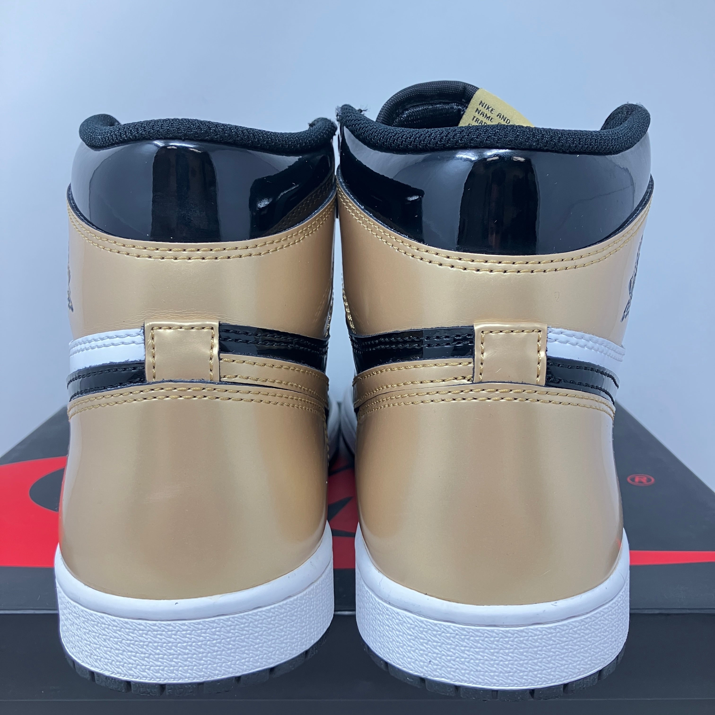 Jordan 1 Retro High NRG Patent Gold Toe
