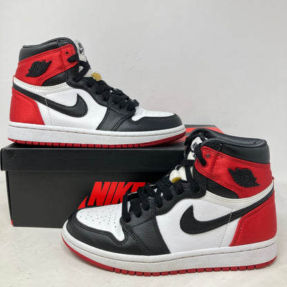 Jordan 1 Retro High Satin Black Toe (Women's)