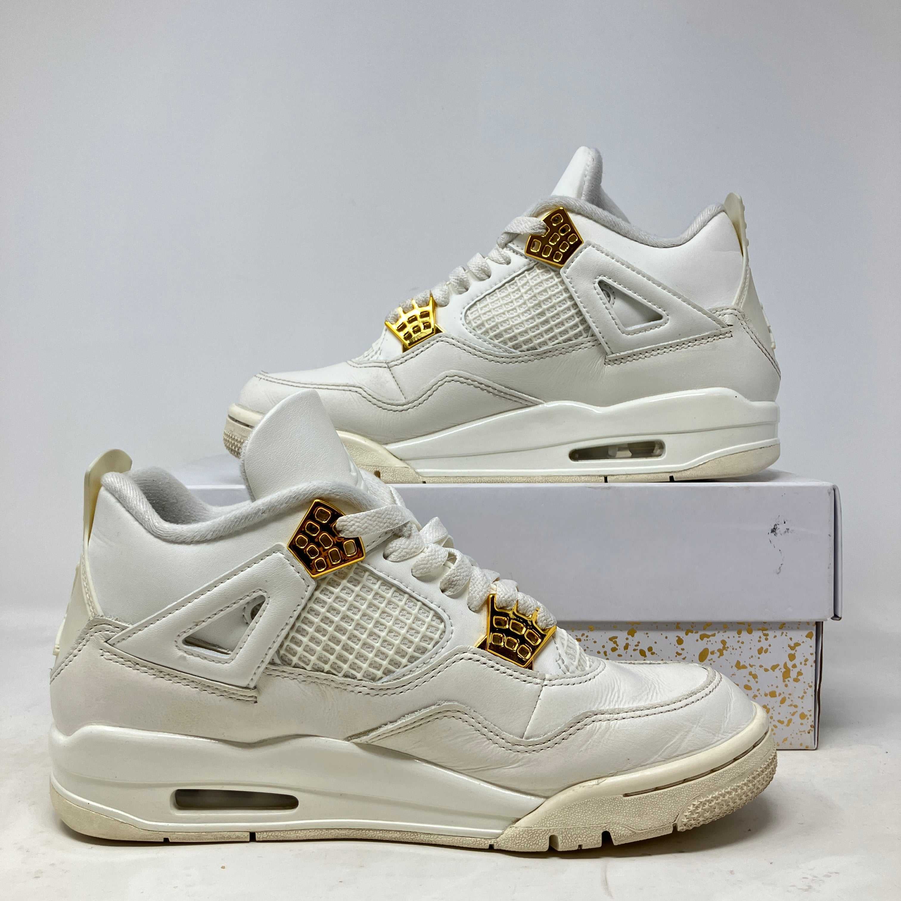 Jordan 4 Retro Metallic Gold (Women's)