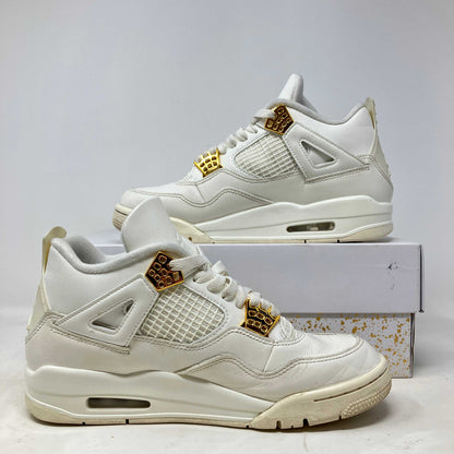 Jordan 4 Retro Metallic Gold (Women's)