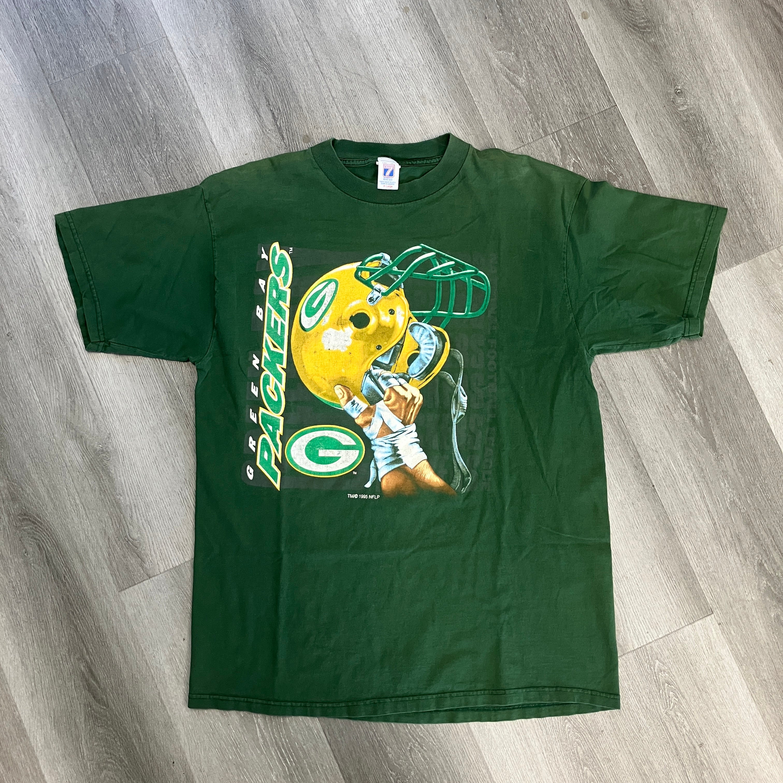 Vintage 1995 Green Bay Packers Helmet T Shirt