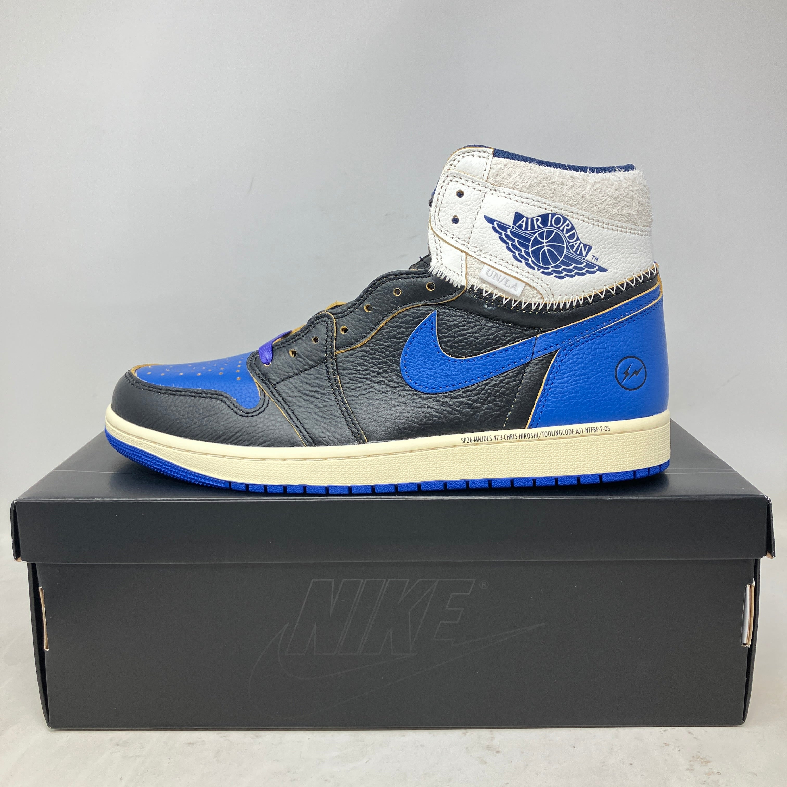 Jordan 1 Retro High OG SP Fragment x Union LA Sport Royal