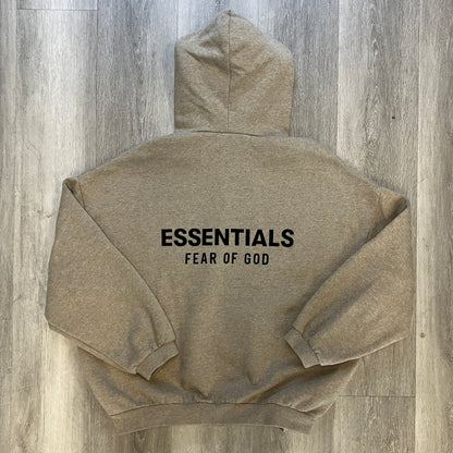Fear of God Essentials Fleece Hoodie (FW24) Heather Gray