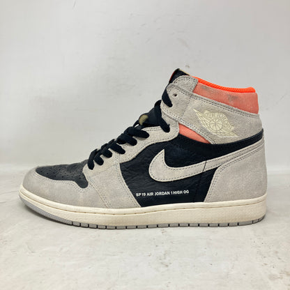 Jordan 1 Retro High Neutral Grey Hyper Crimson