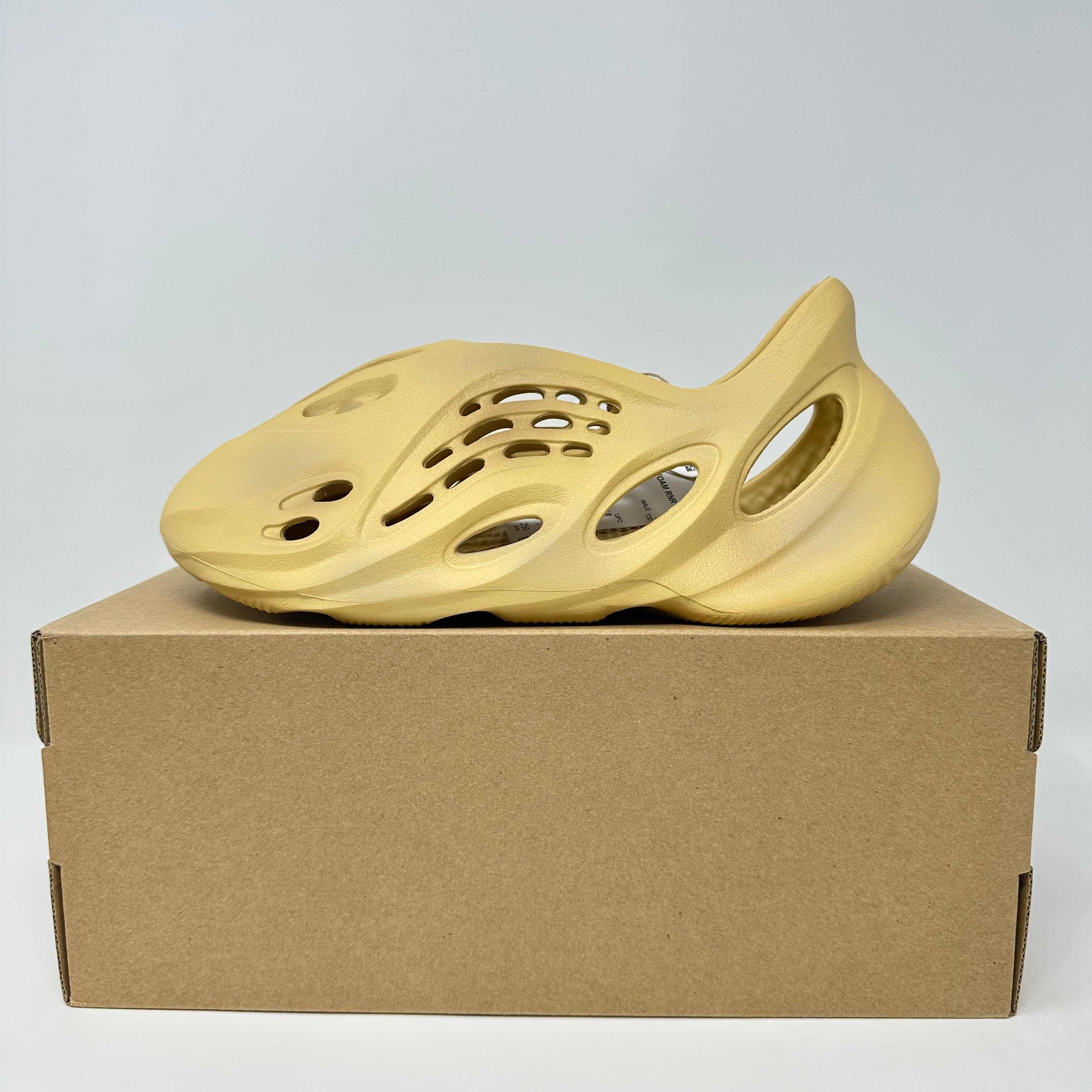 adidas Yeezy Foam RNR Desert Sand sneaker on box brand new with accessories
