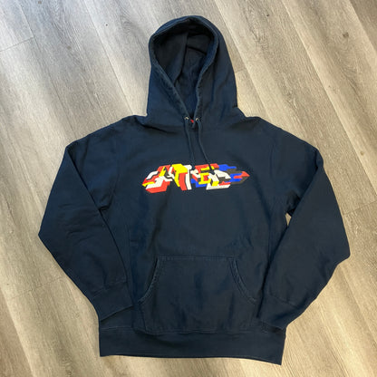 Supreme Delta Logo Hooded Sweatshirt Navy