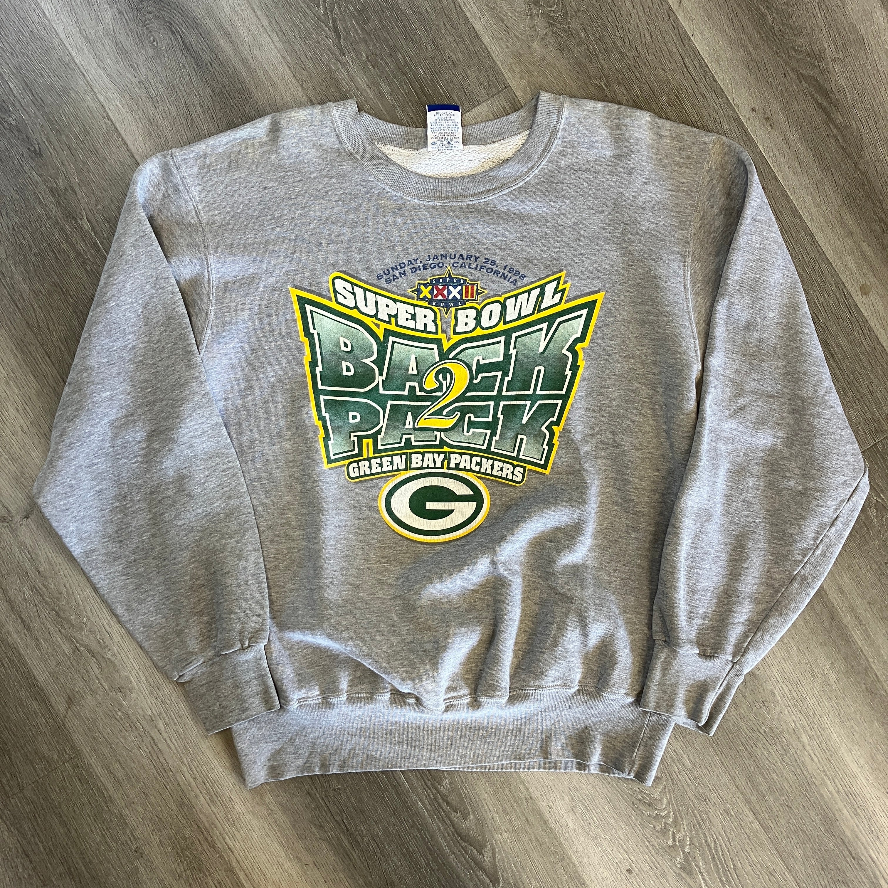 Vintage 1998 Green Bay Packers Super Bowl Crewneck – Hidden Realm