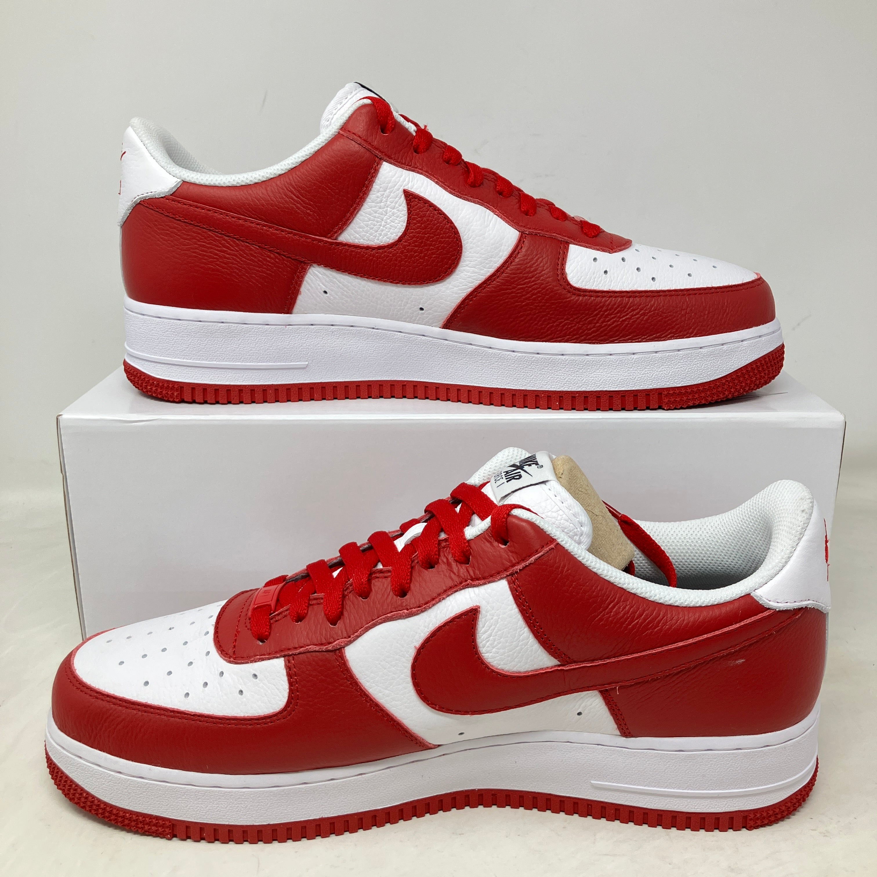 Nike By You Air Force 1 Low Red White