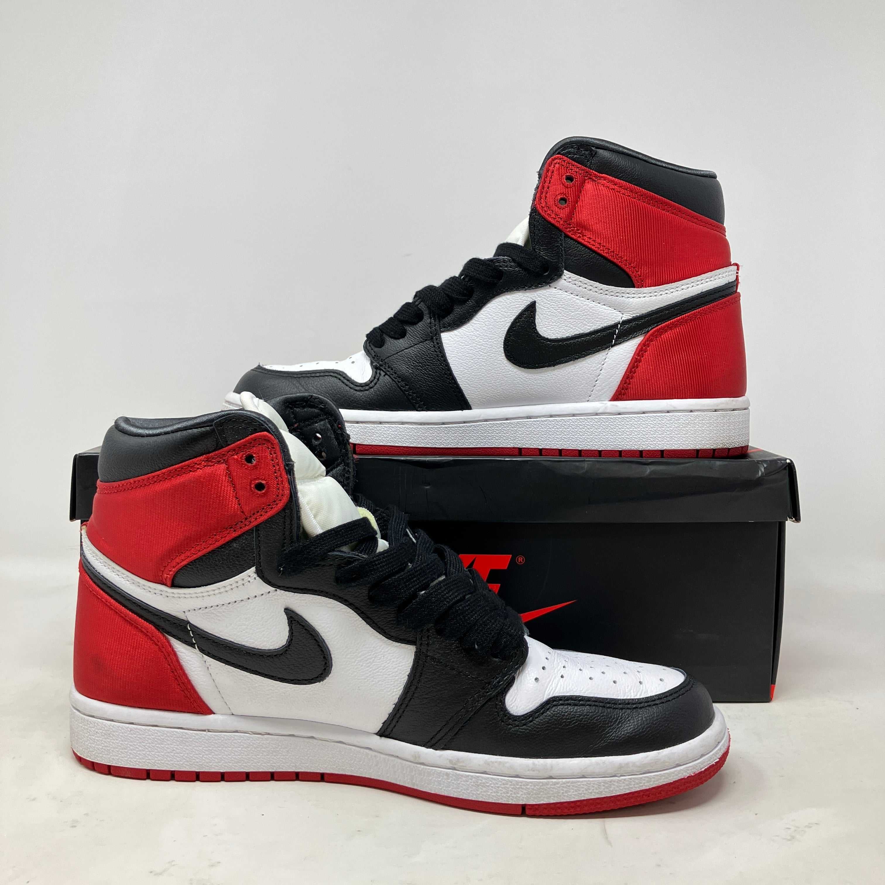Jordan 1 Retro High Satin Black Toe (Women's)