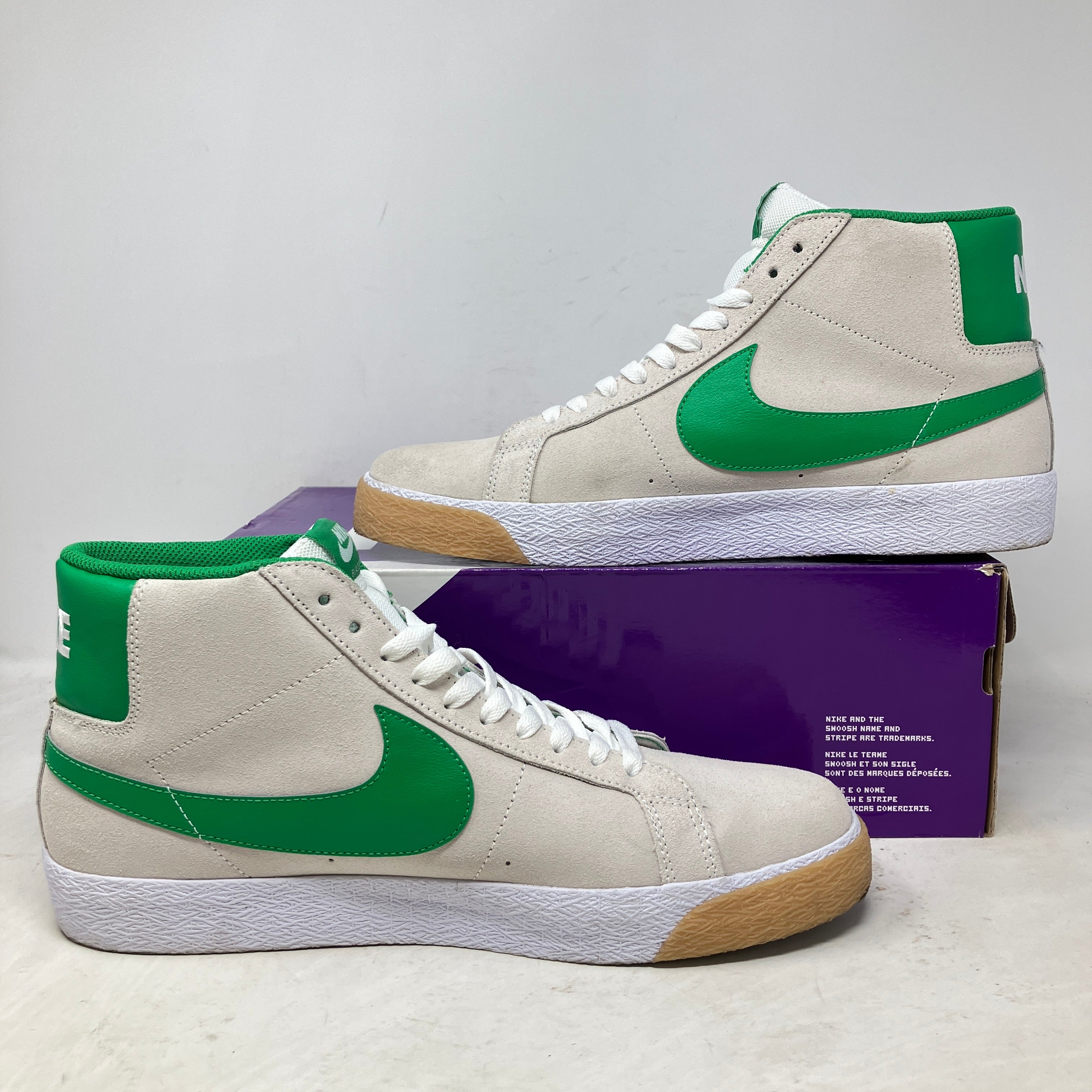 Nike SB Zoom Blazer Mid Summit White Lucky Green