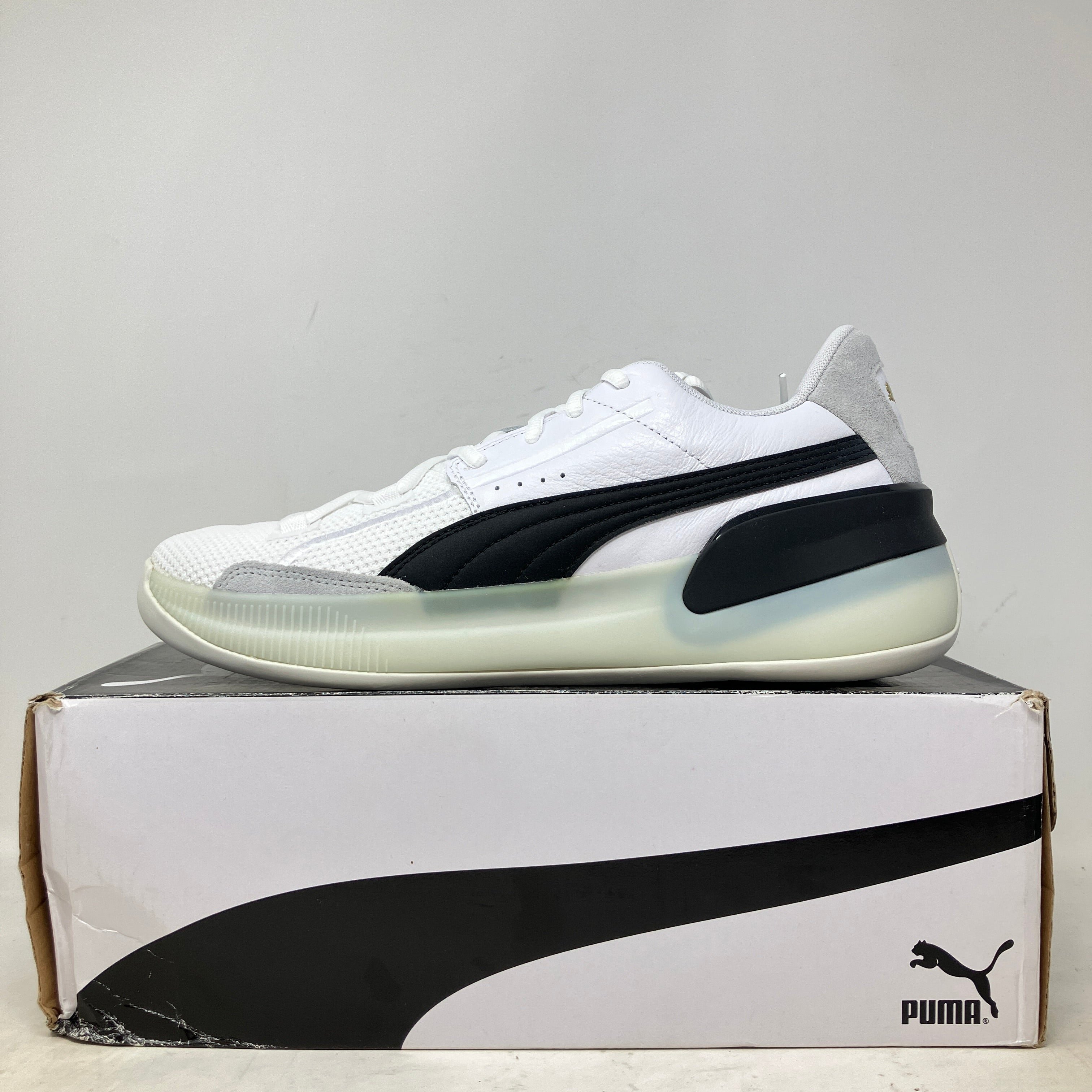 Puma Clyde Hardwood White Black