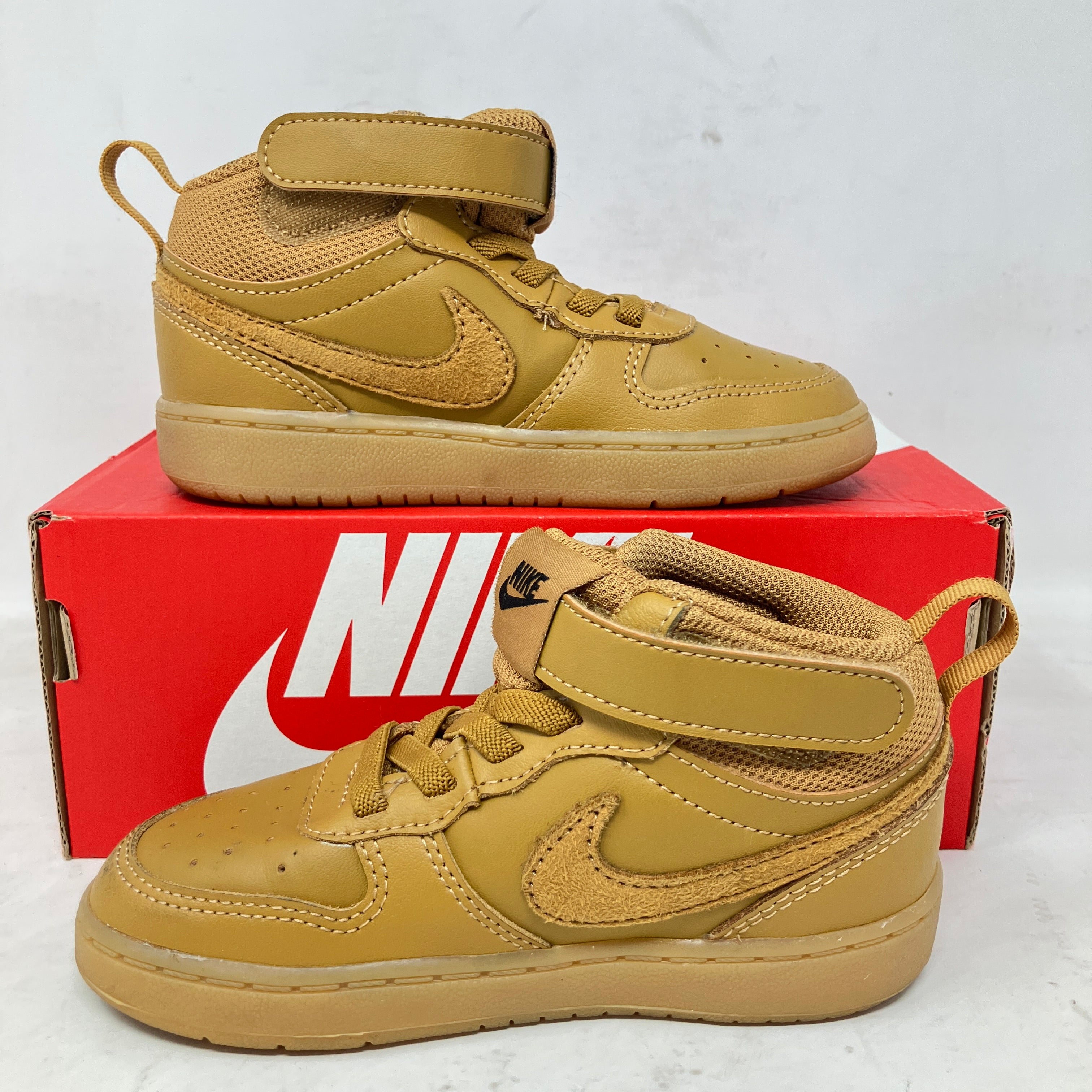 Nike Court Borough Mid 2 Wheat Black Gum Light Brown (TD)