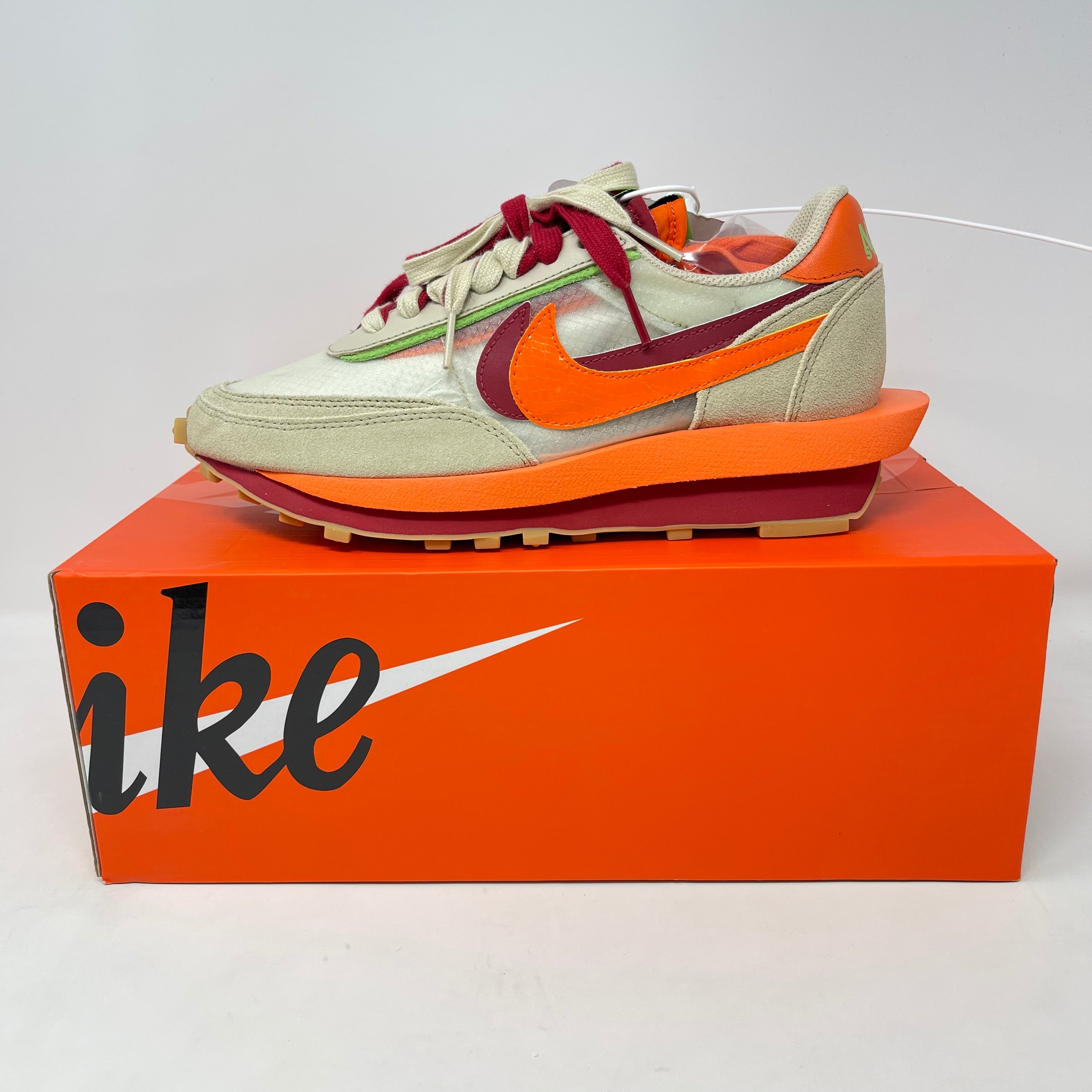 Nike LD Waffle sacai CLOT Kiss of Death Net Orange Blaze