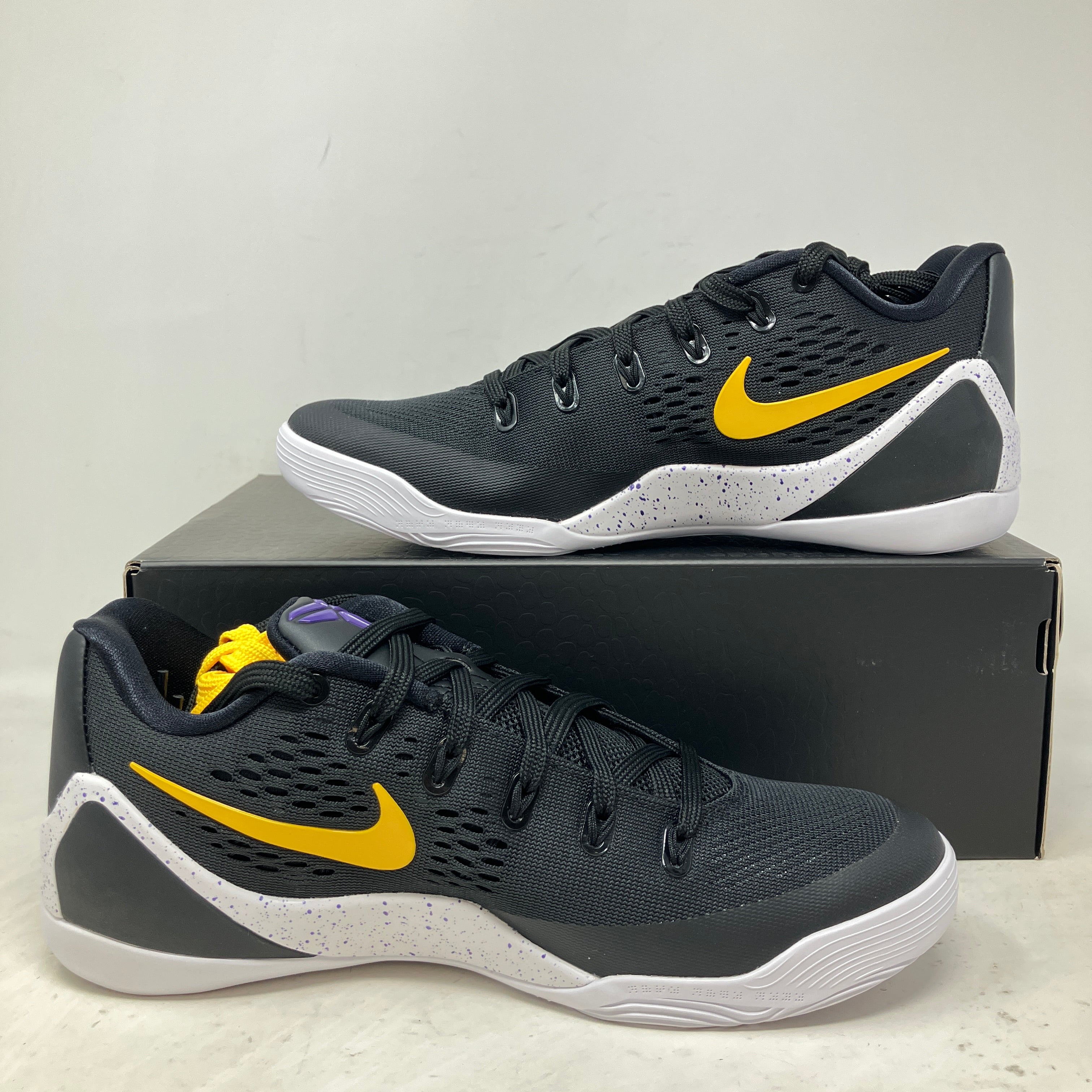 Nike Kobe 9 Elite Low EM 黒/黄色 Nike Kobe IX Elite Low EM Protro Black Gold Basketball Shoe IH1401