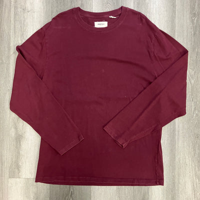 Fear of God Essentials Long Sleeve Tee Burgundy, alternate view 1