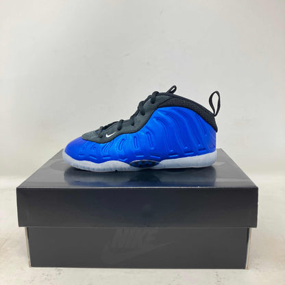 Nike Little Posite One toddler sneaker in International Blue on black Nike box, brand new with accessories included