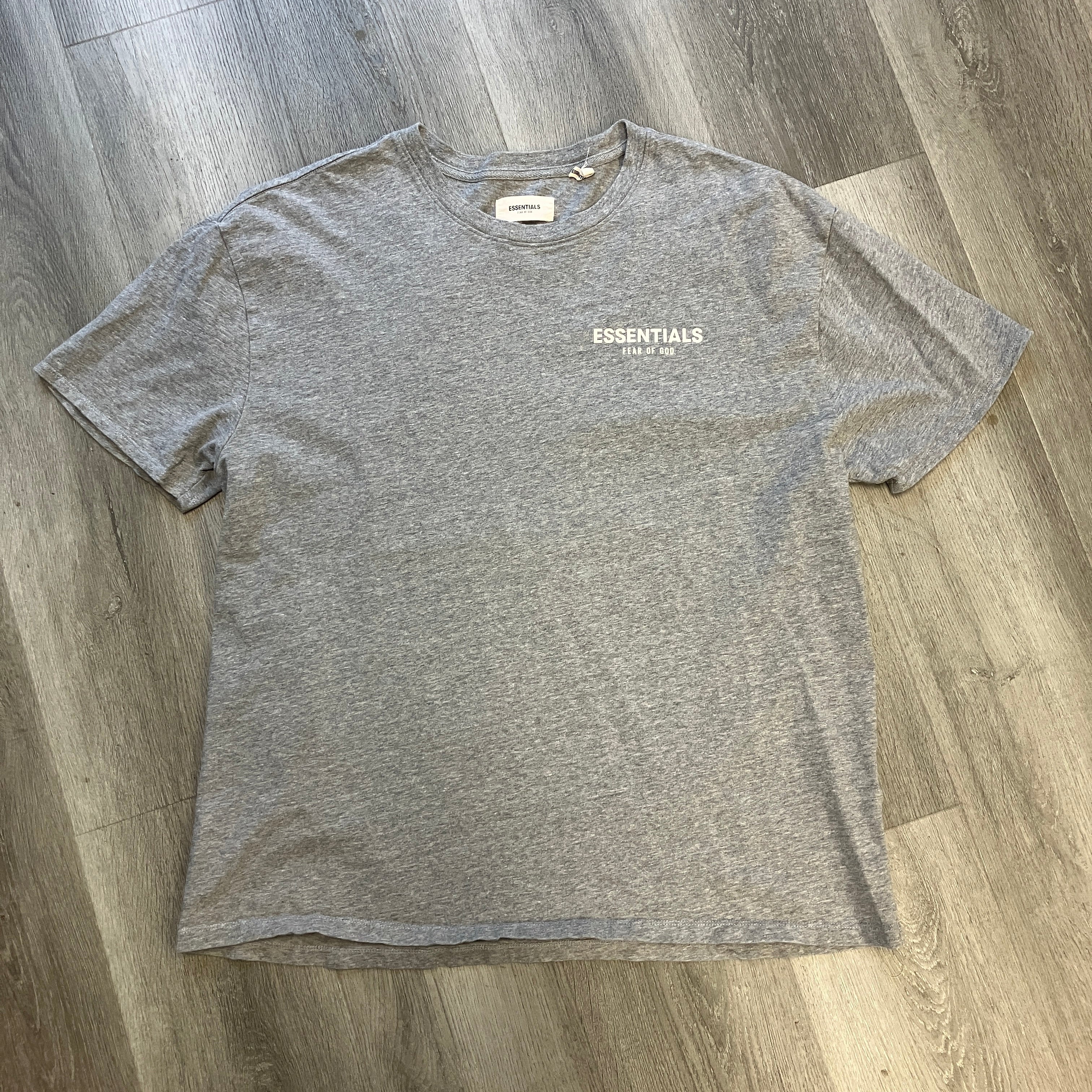 Fear of God Essentials Short Sleeve Tee Dark Heather Grey