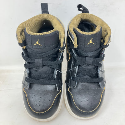 Jordan 1 Mid Black Metallic Gold (TD)