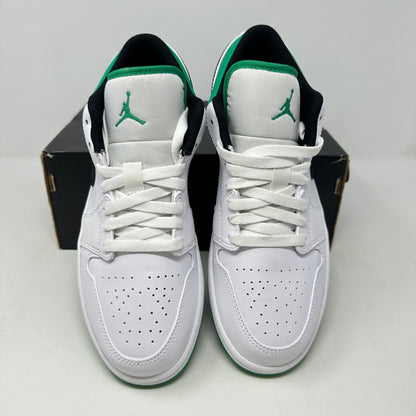 Jordan 1 Low White Lucky Green Black