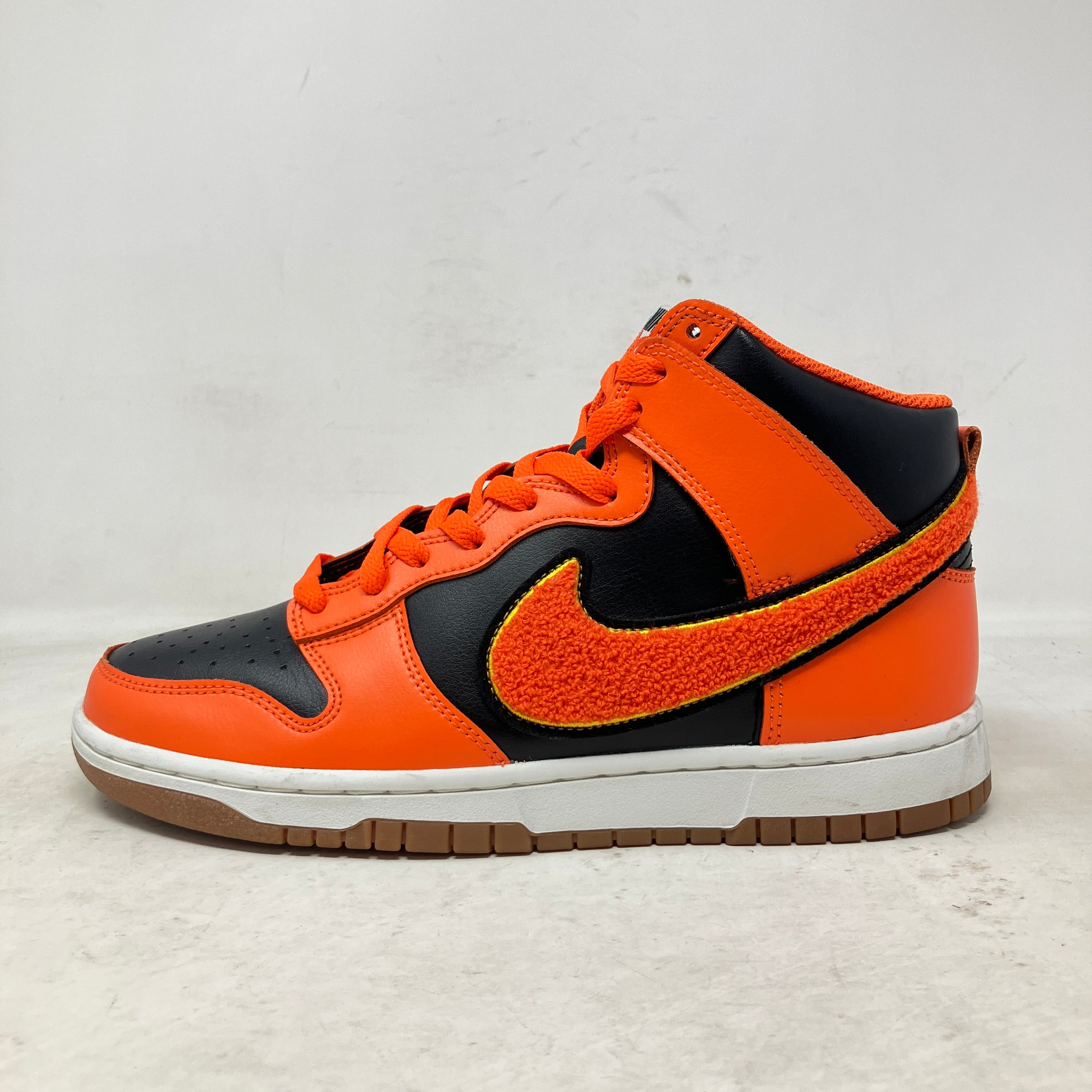 Nike Dunk High Retro Chenille Swoosh Safety Orange