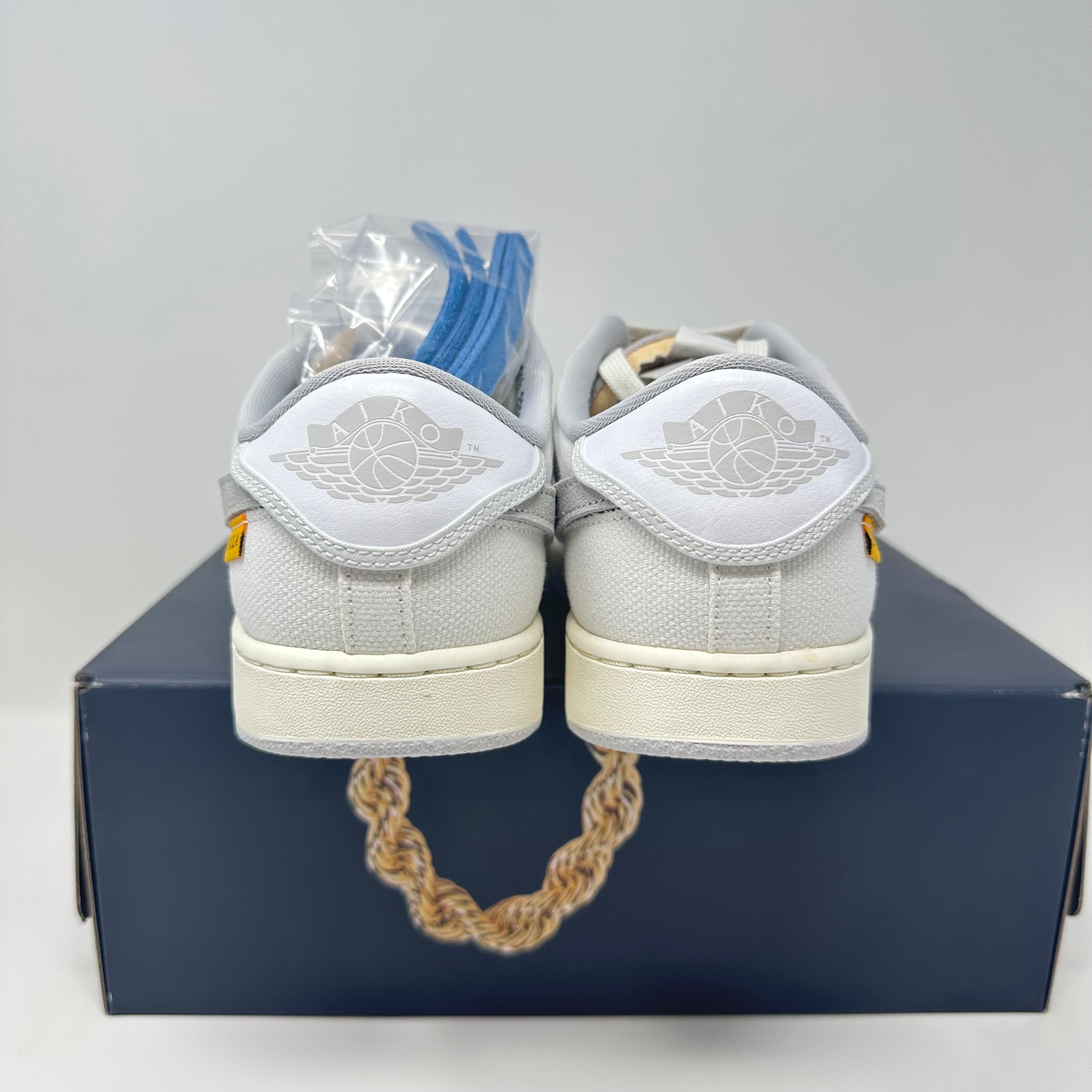 Jordan 1 Retro AJKO Low SP Union White Canvas