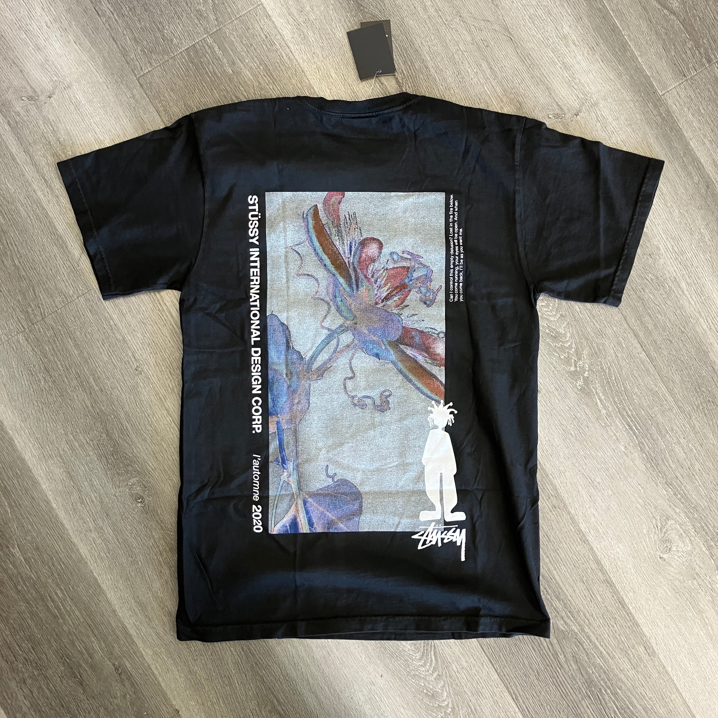 Stussy Delusion Pigment Dyed Tee Black