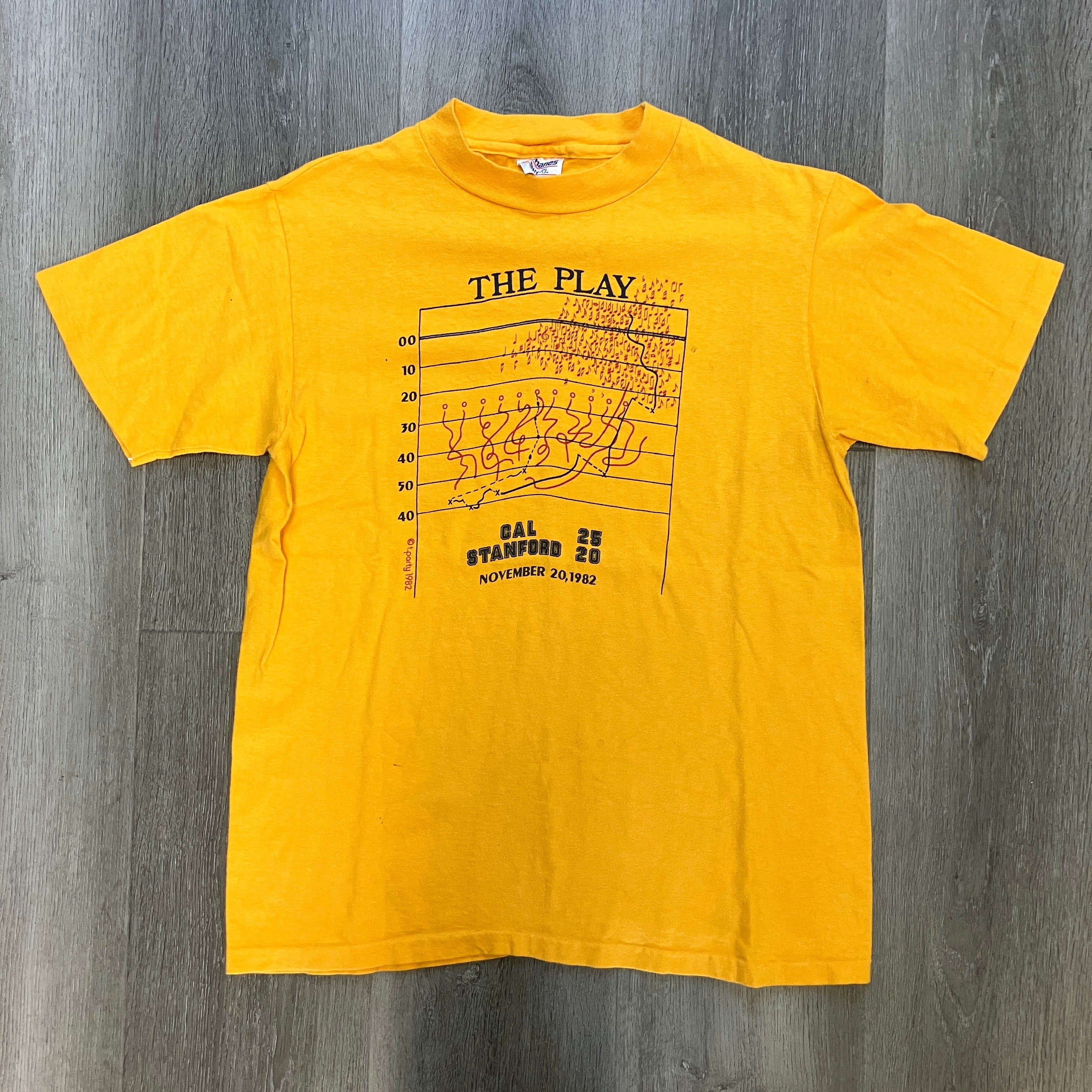 Vintage 1982 Berkeley vs Stanford "The Play" T Shirt
