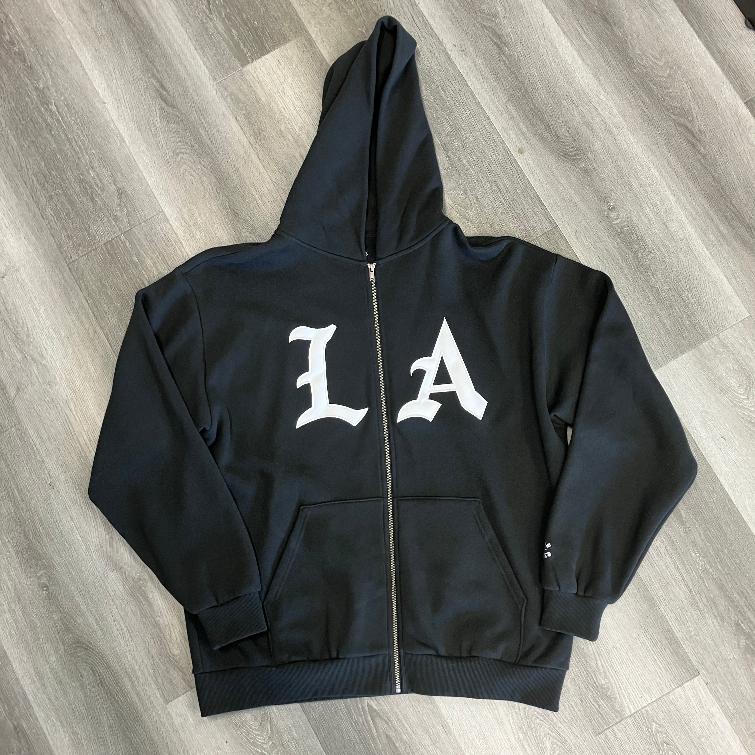 Born x Raised Embroidered Zip Up Hoodie